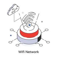 Trendy Wifi Network vector