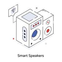 Trendy Smart Speakers vector