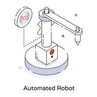 Trendy Automated Robot vector