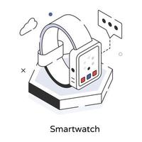 conceptos de smartwatch de moda vector