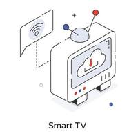 Trendy Smart TV vector