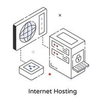 Trendy Internet Hosting vector