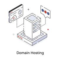 Trendy Domain Hosting vector