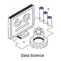 ciencia de datos de moda vector