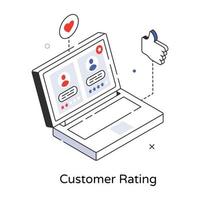 Trendy Customer Rating vector