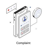 Trendy Complaint Concepts vector