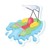 Trendy Dinghy Concepts vector