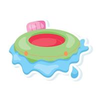 piscina infantil de moda vector