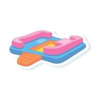 bote inflable de moda vector