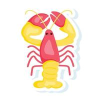 Trendy Lobster Concepts vector