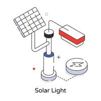 Trendy Solar Light vector