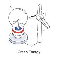 energía verde de moda vector