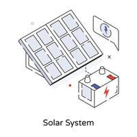 sistema solar de moda vector