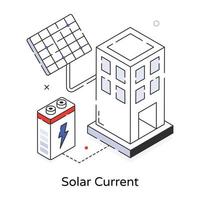 Trendy Solar Current vector