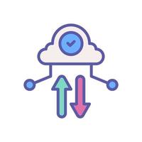 cloud computing icon for your website design, logo, app, UI. vector