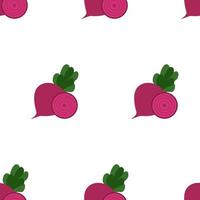 Beetroot, seamless pattern, vector. vector