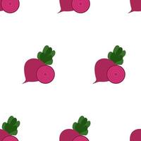 Beetroot, seamless pattern, vector. vector