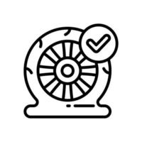 flat tire icon for your website, mobile, presentation, and logo design. vector