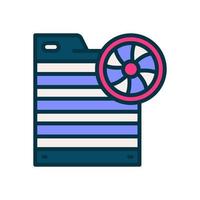 radiator icon for your website, mobile, presentation, and logo design. vector