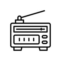 icono de radio para su sitio web, móvil, presentación y diseño de logotipo. vector