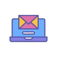 icono de correo electrónico para el diseño de su sitio web, logotipo, diseño móvil y presentación. vector