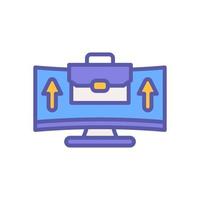 online work icon for your website design, logo, mobile design, and presentation. vector
