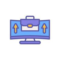 online work icon for your website design, logo, mobile design, and presentation. vector