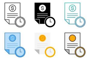 Time Management in flat style isolated vector