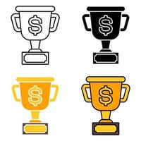 Prize Money in flat style isolated vector