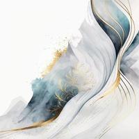 Abstract fluid art background design watercolor vector