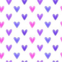 Seamless pattern with colorful hearts. vector