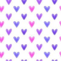 Seamless pattern with colorful hearts. vector