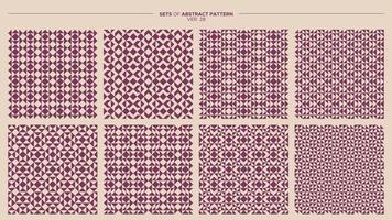 Simple geometric pattern design bundle. Repeated abstract pattern graphic. vector