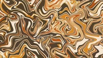 Retro abstract marble wallpaper design. Brown fluid marble background vector. vector