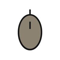 Computer mouse line icon isolated on white background. Black flat thin icon on modern outline style. Linear symbol and editable stroke. Simple and pixel perfect stroke vector illustration.