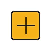 Plus line icon isolated on white background. Black flat thin icon on modern outline style. Linear symbol and editable stroke. Simple and pixel perfect stroke vector illustration.