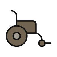 Wheelchair line icon isolated on white background. Black flat thin icon on modern outline style. Linear symbol and editable stroke. Simple and pixel perfect stroke vector illustration.