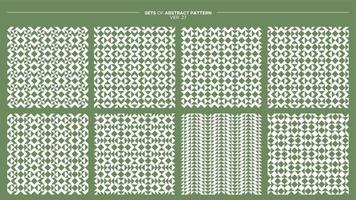 Set of geometric pattern design. Modern abstract line pattern template. vector