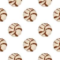 Pattern homemade cookie different taste in pastry biscuit vector