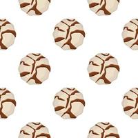 Pattern homemade cookie different taste in pastry biscuit vector