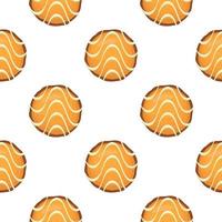 Pattern homemade cookie different taste in pastry biscuit vector