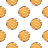 Pattern homemade cookie different taste in pastry biscuit vector