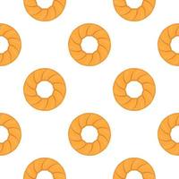 Pattern homemade cookie different taste in pastry biscuit vector