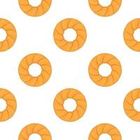 Pattern homemade cookie different taste in pastry biscuit vector