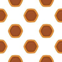 Pattern homemade cookie different taste in pastry biscuit vector