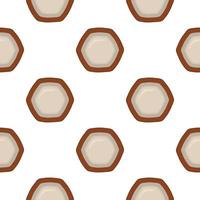 Pattern homemade cookie different taste in pastry biscuit vector