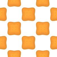 Pattern homemade cookie different taste in pastry biscuit vector