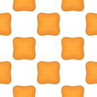 patrón de galletas caseras de diferentes sabores en galletas de pastelería vector