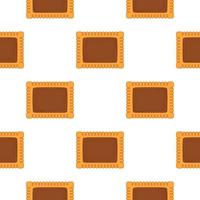 Pattern homemade cookie different taste in pastry biscuit vector