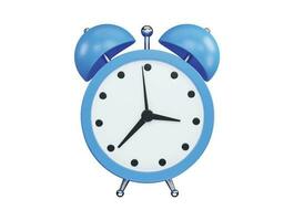 3d rendering Alarming table watch 3d vector icon illustration